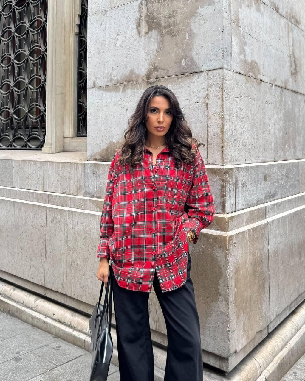 Oversize Plaid Shirt Chic