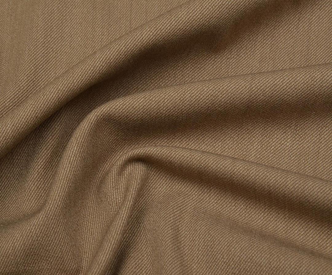 GABARDINE FABRIC WITH ELASTANE - CAMEL