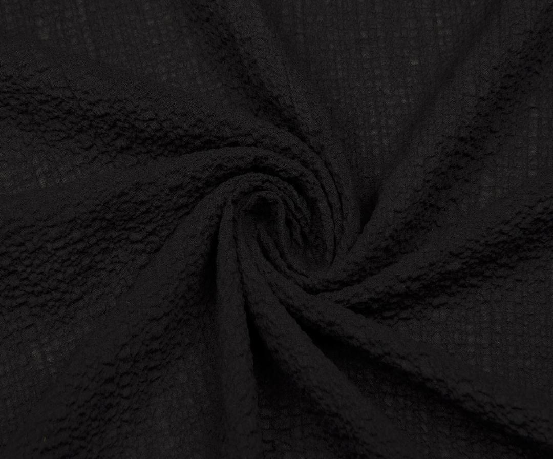 ORGANIC COTTON FABRIC - BLACK