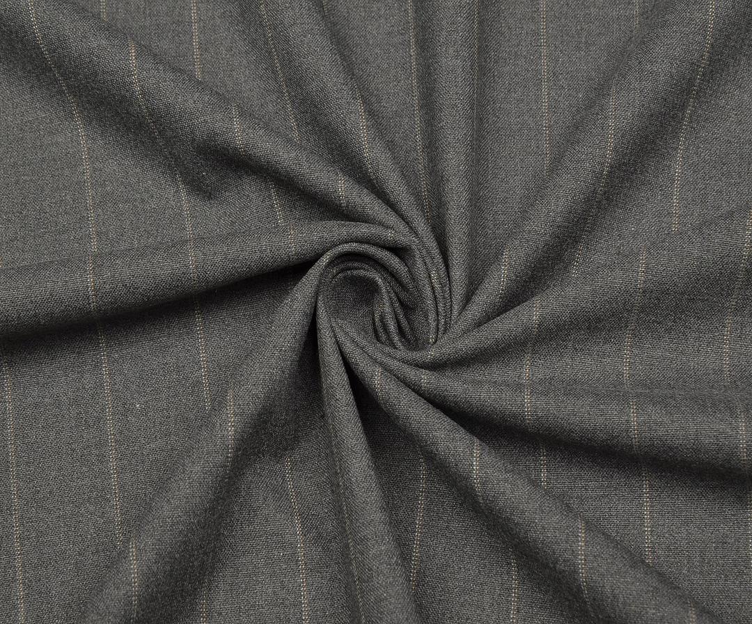 ÇİZGİLİ LİKRALI BEZAYAĞI KUMAŞ - GRİ