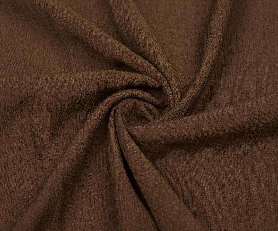 ВИСКОЗНАЯ ТКАНЬ БЮРЮМЧЮК - КОРИЧНЕВЫЙ