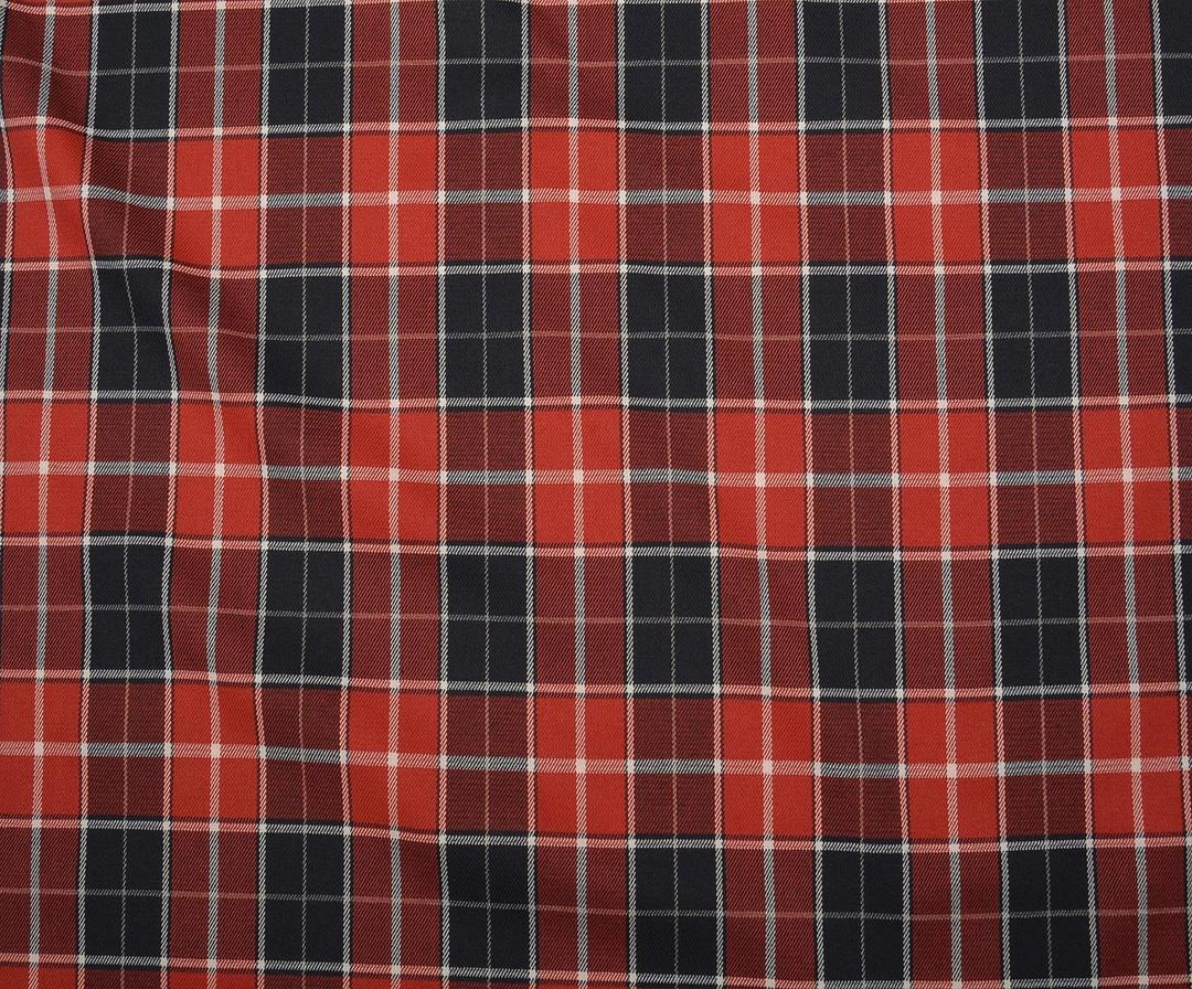 SHIRT FABRIC PLAID - RED