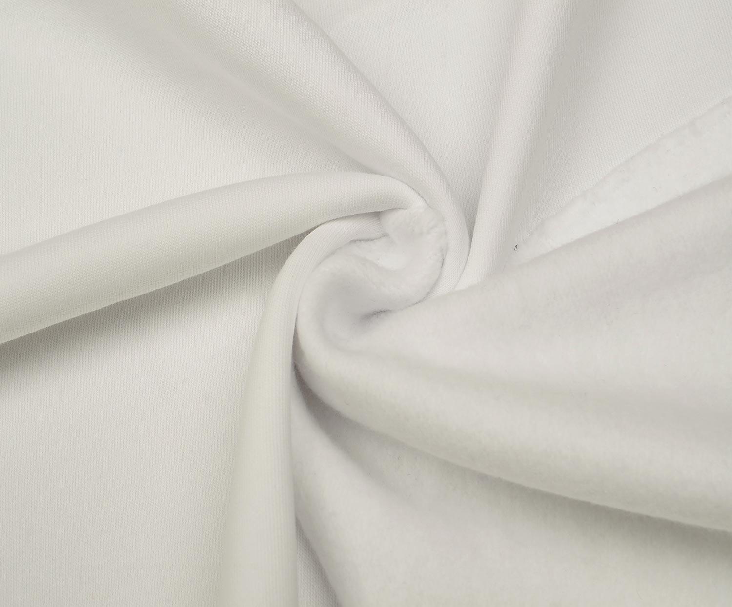 3-THREAD BRUSHED FABRIC - WHITE