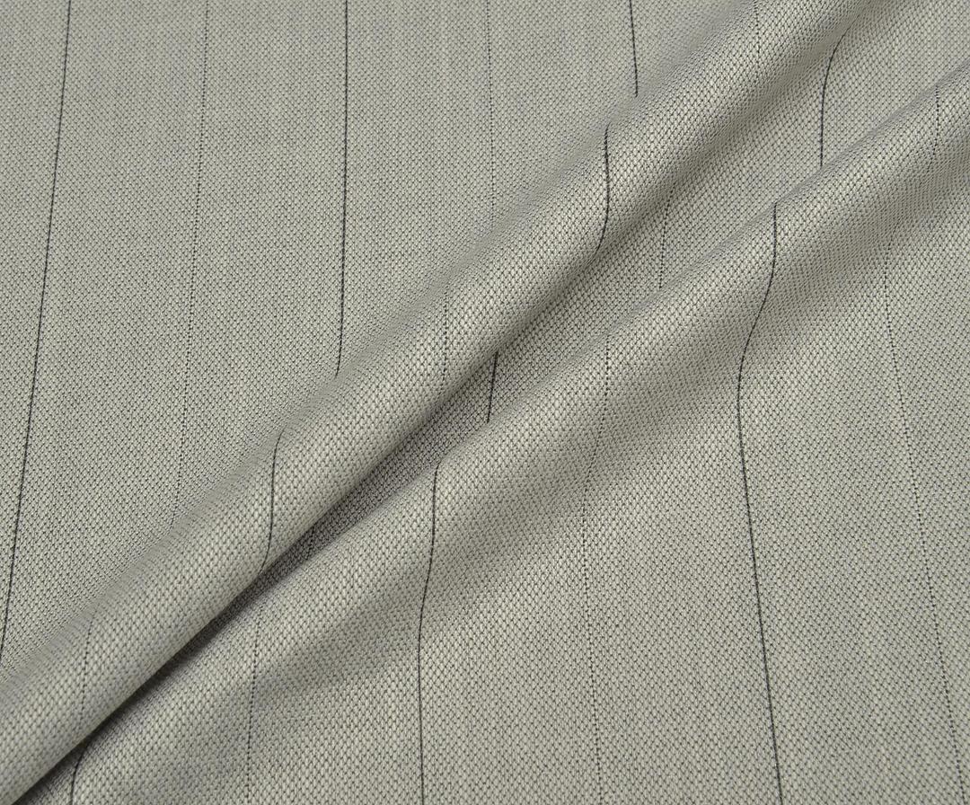 PINSTRIPE FABRIC - GREY