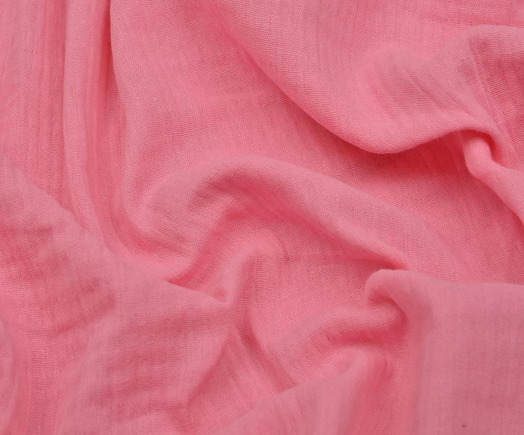 МУСЛИНОВАЯ ТКАНЬ - САХАРНАЯ РОЗОВАЯ