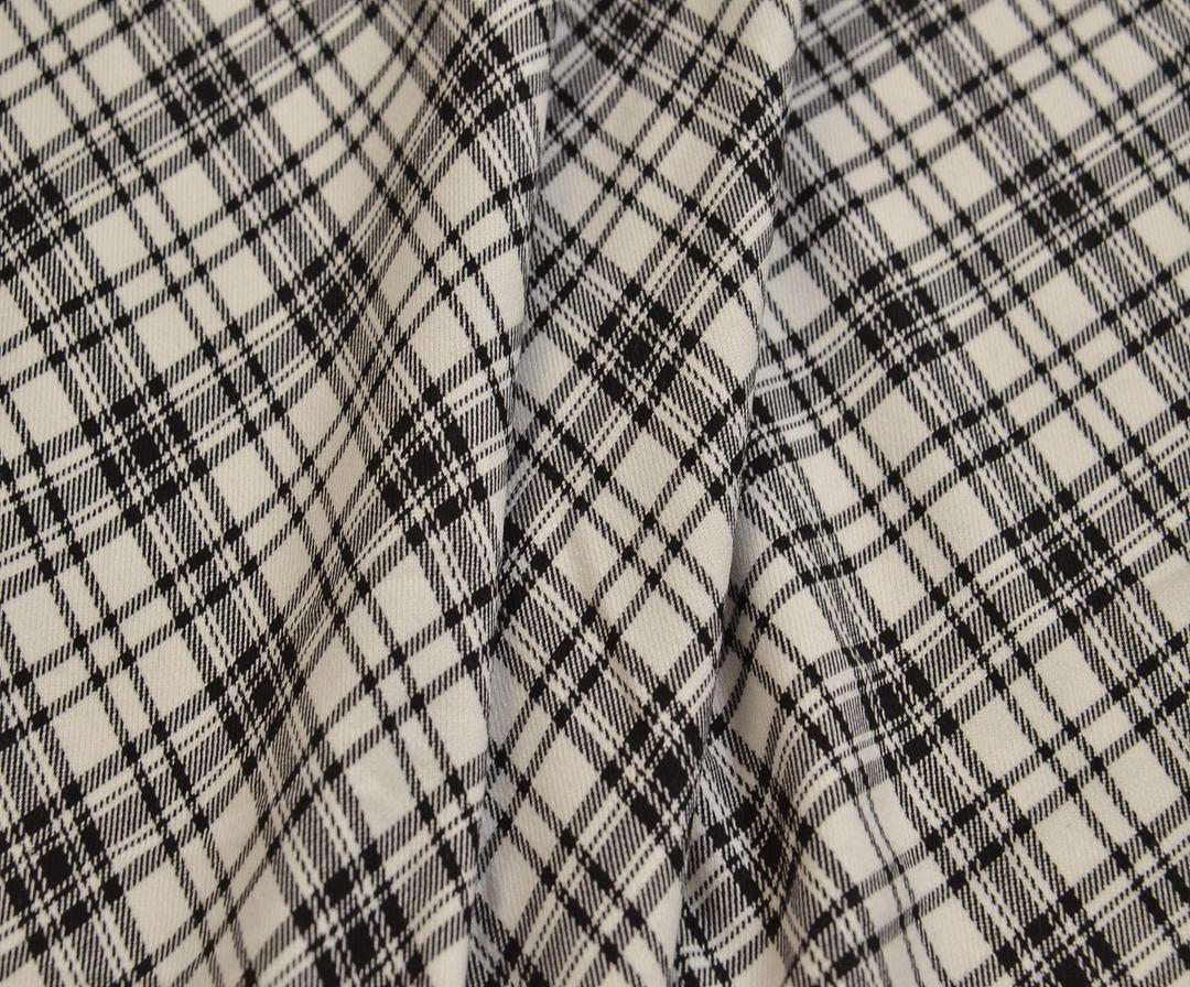 TIMELESS PLAID FABRIC - BLACK