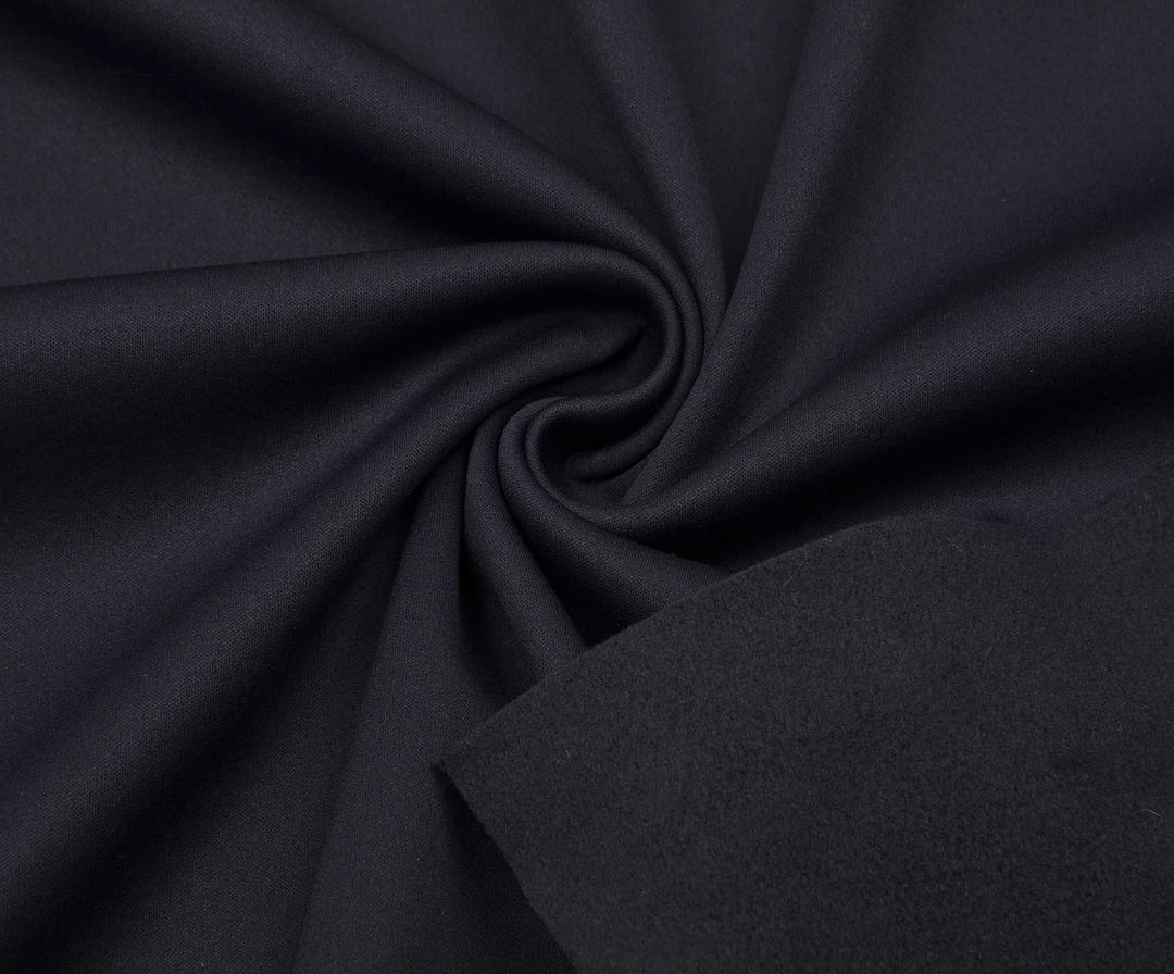 BRUSHED STRETCH FABRIC - NAVY BLUE