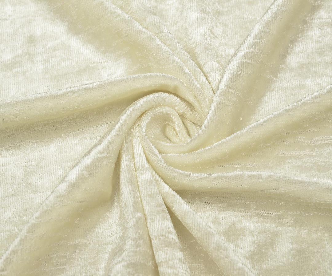 KNITTED JERSEY FABRIC - OFF-WHITE