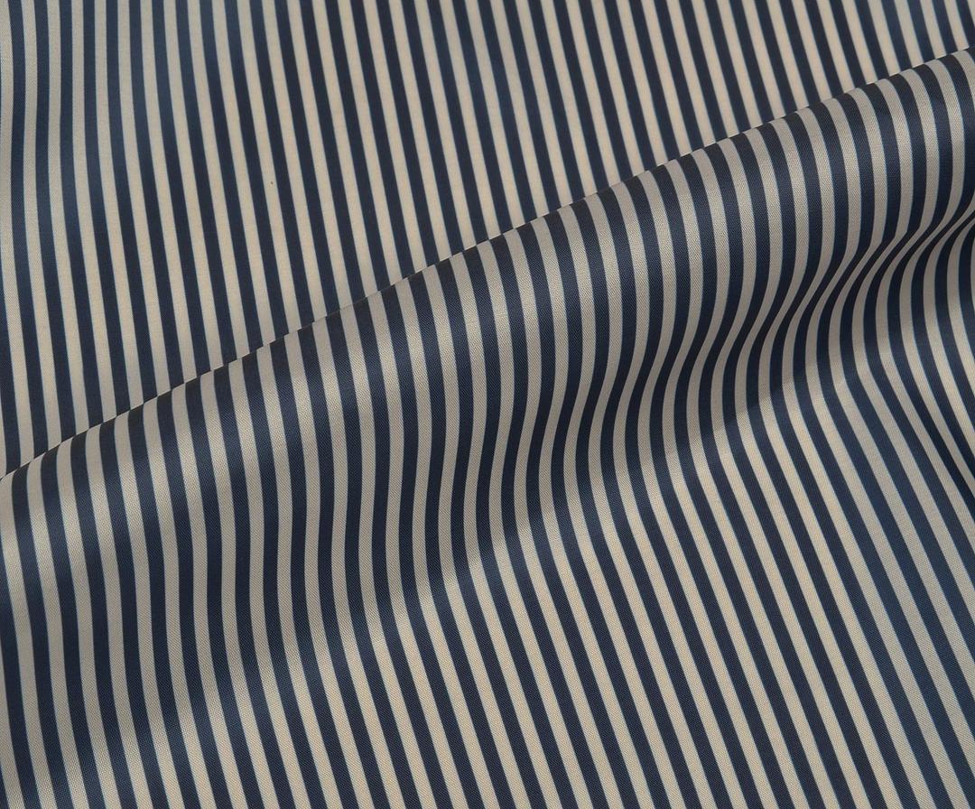 STRIPED LINING FABRIC - NAVY BLUE