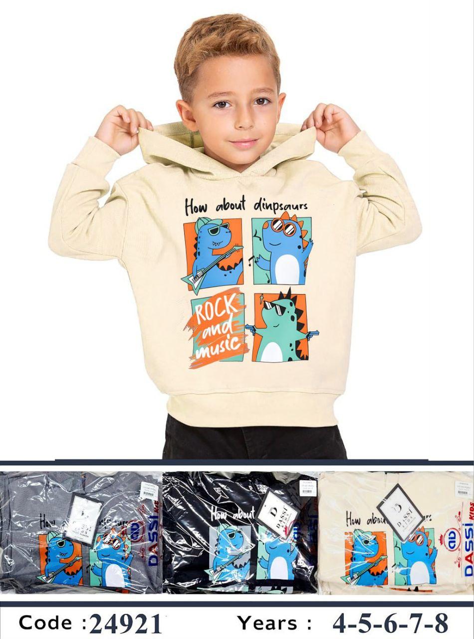 Cozy dinosaur hoodie for boy