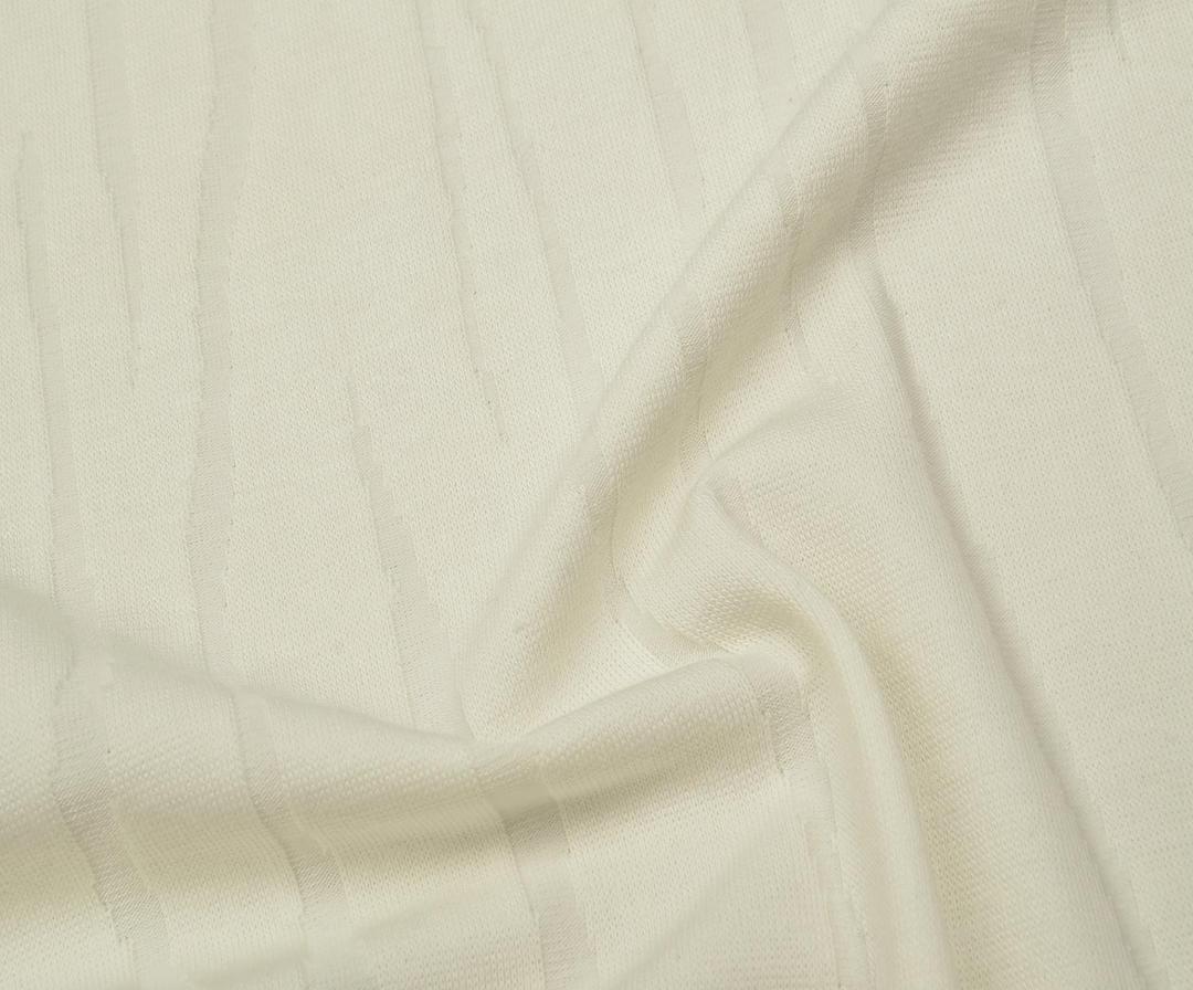 TRICOT KNIT FABRIC - ECRU