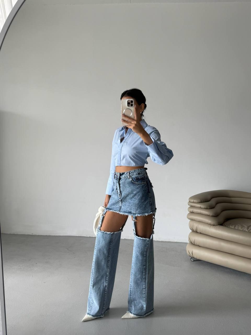 Revolutionary jeans skirt 2 in 1