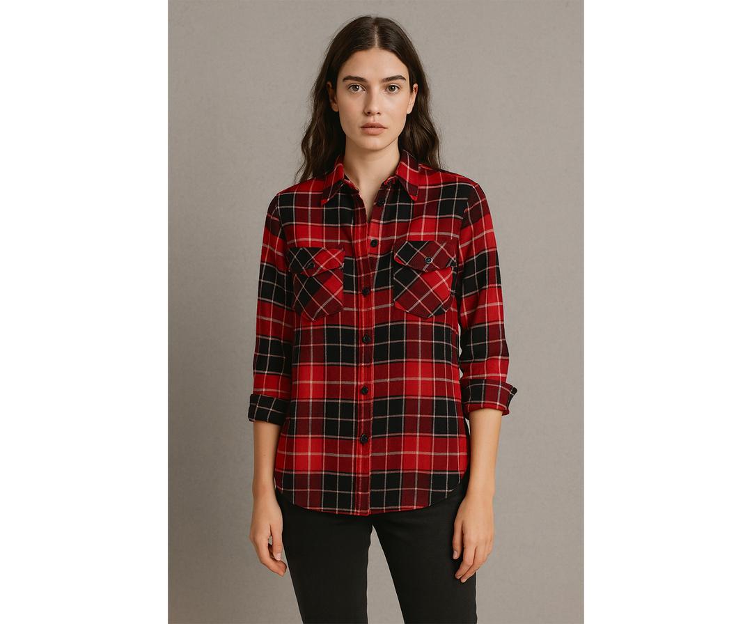SHIRT FABRIC PLAID - RED