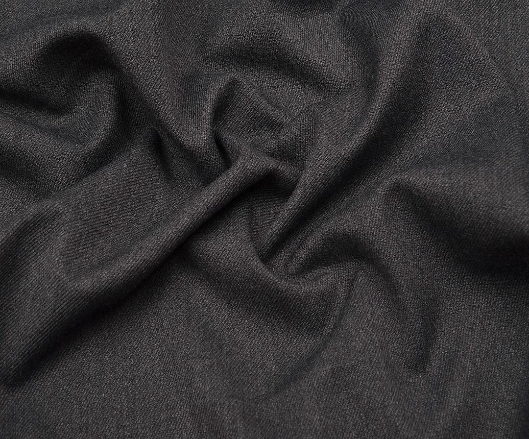 STRETCH COTTON GABARDINE FABRIC - GREY