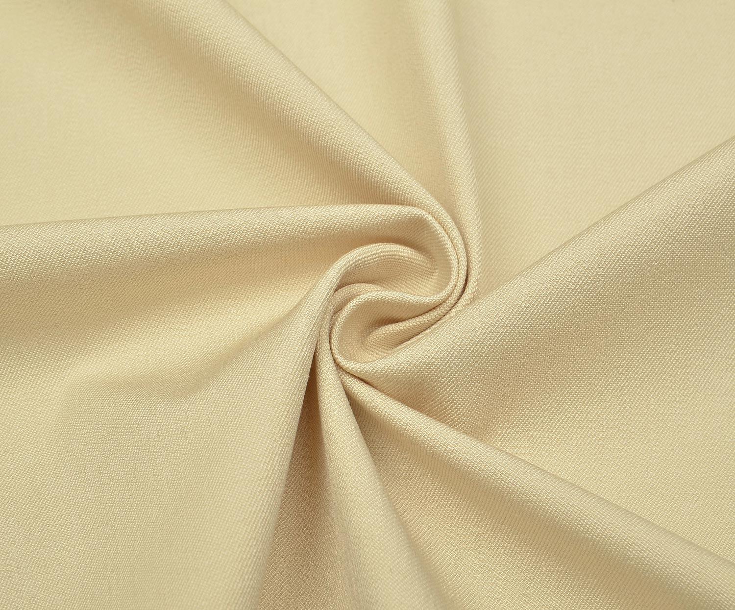 STRETCH COTTON GABARDINE FABRIC - CREAM