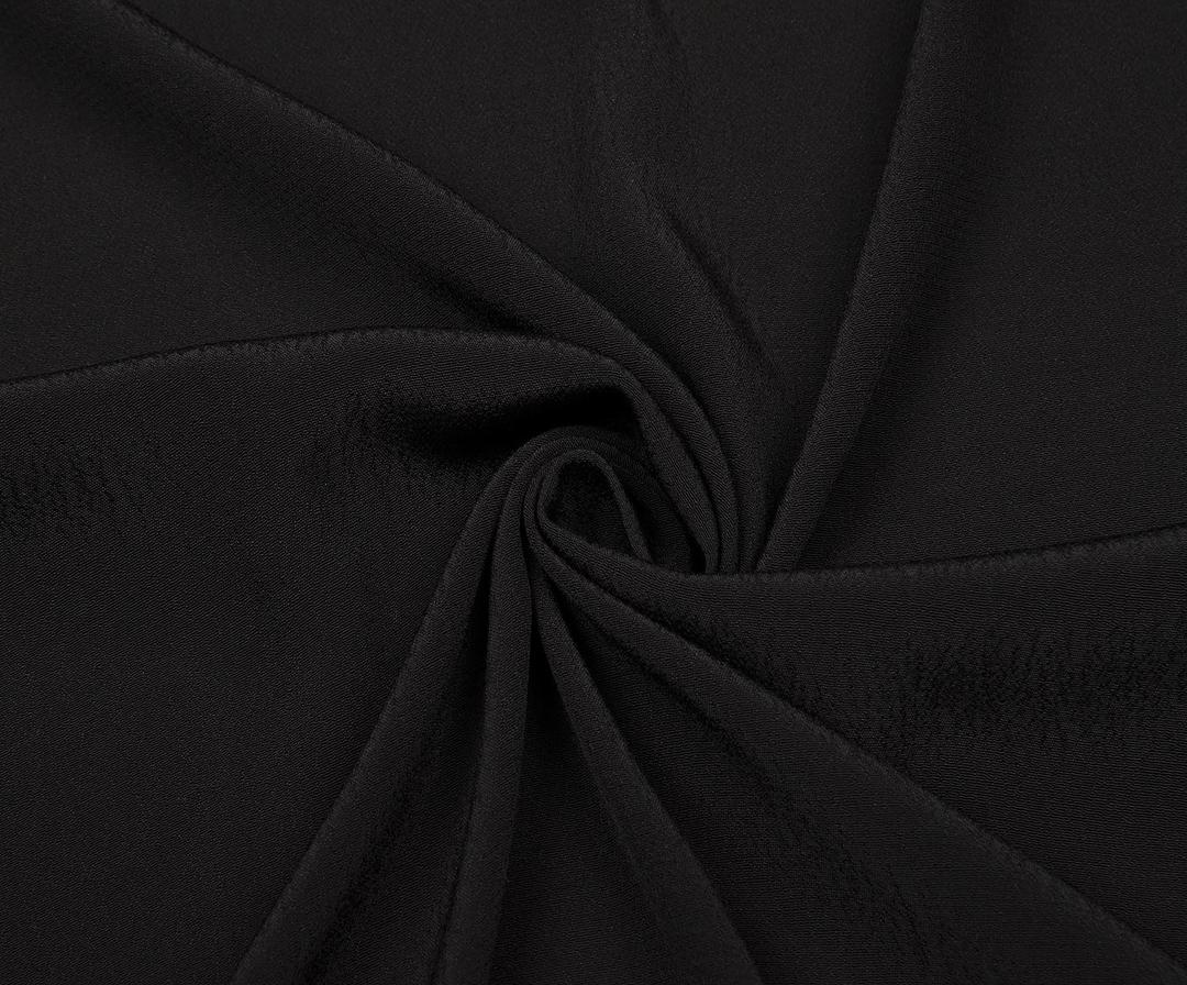 CREPE VISCOSE FABRIC - BLACK