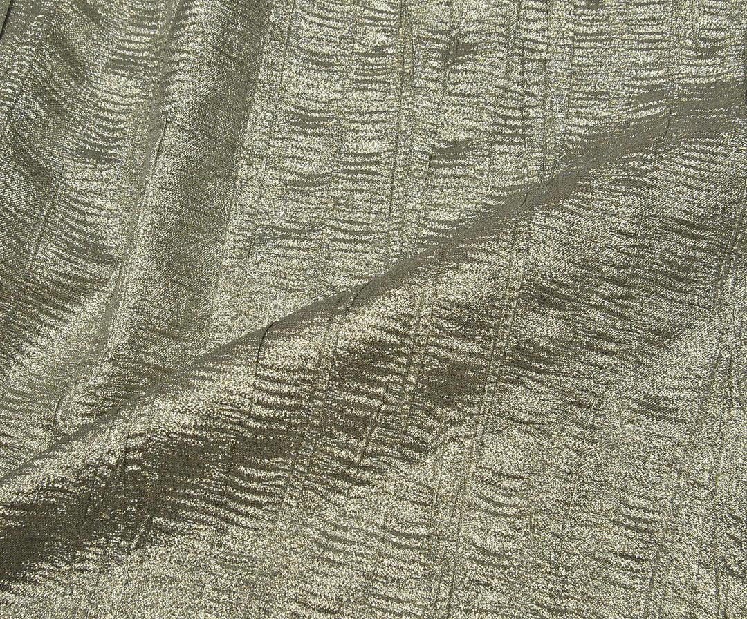 ГЛАДКАЯ ЖАККАРДОВАЯ ТКАНЬ С БЛЕСТКАМИ - СЕРАЯ