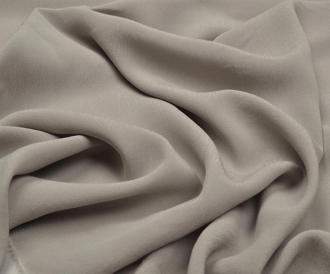 MAROON CREPE FABRIC - BEIGE