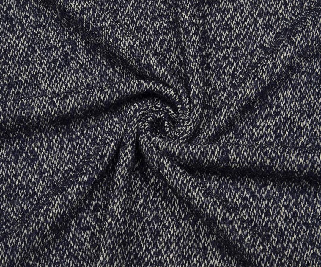 TWEED CHANEL FABRIC - NAVY BLUE