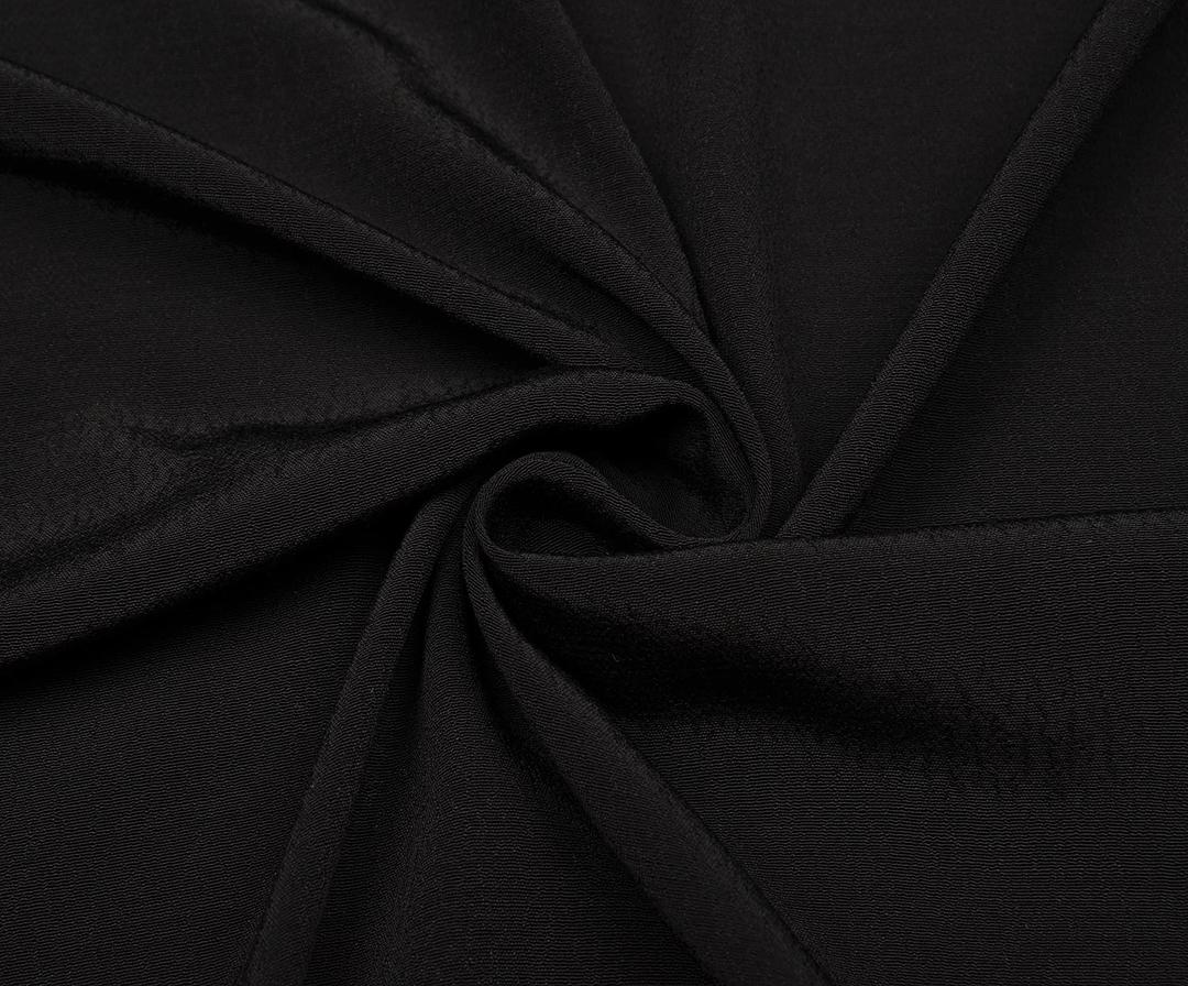 KREP VİSKON KUMAŞ - SİYAH