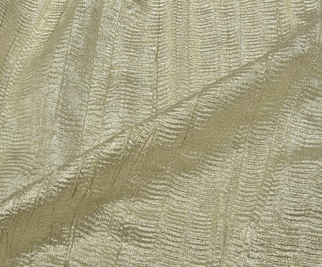 ЖАККАРДОВАЯ ТКАНЬ С БЛЕСТКАМИ, ОДНОТОННАЯ - КРЕМОВЫЙ