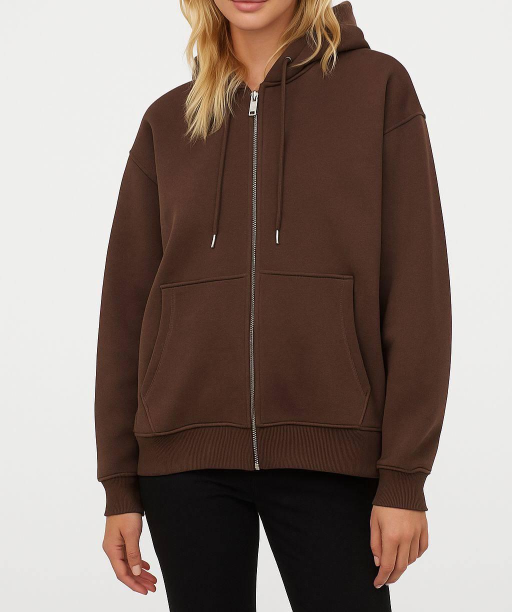 Оверсайз худи на молнии