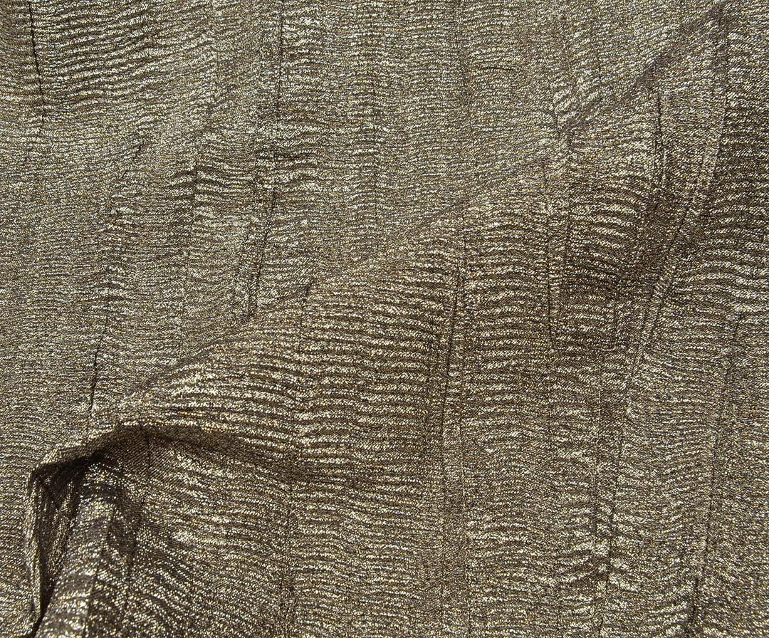 ЖАККАРДОВАЯ ТКАНЬ С БЛЕСТКАМИ - БЕЖЕВЫЙ