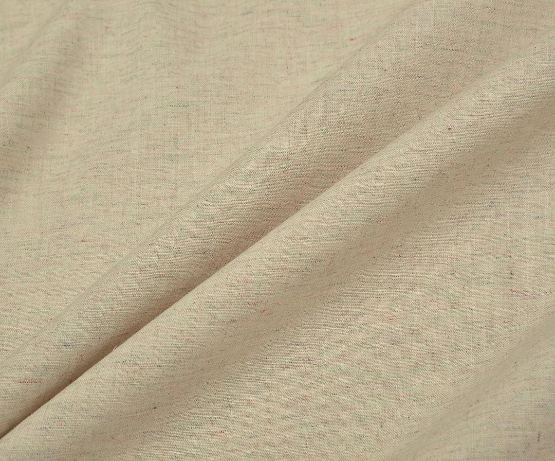 LINEN LOOK COTTON FABRIC - BEIGE