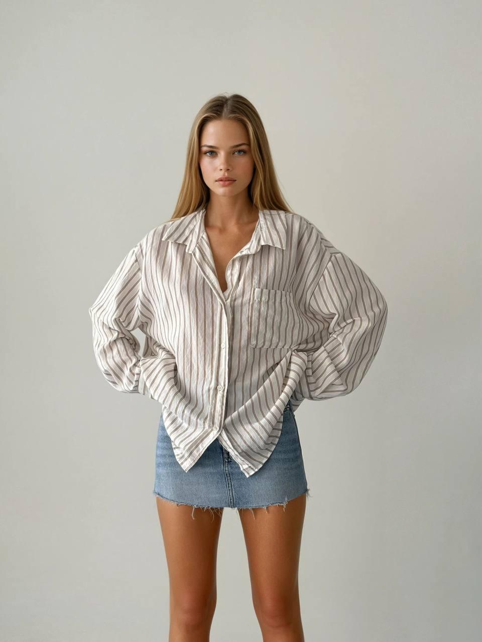 Striped Oversize Shirt