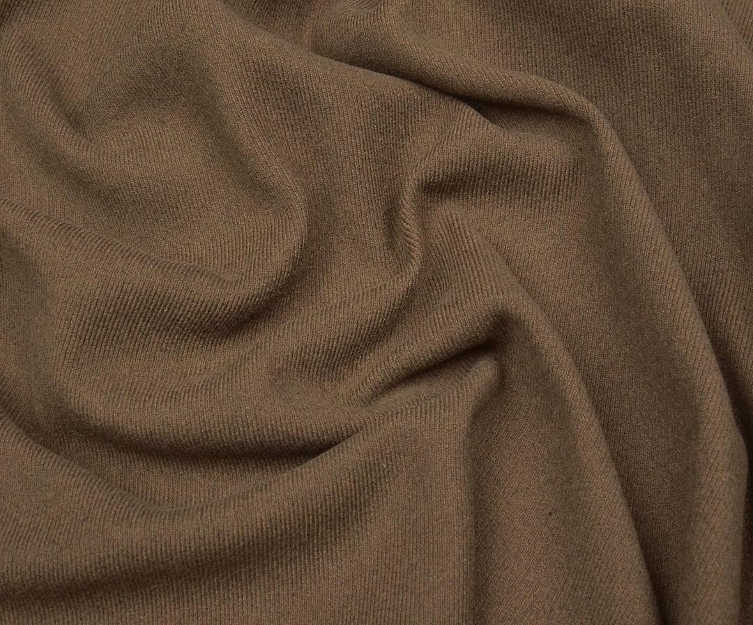 THIN CASHMERE COAT FABRIC - CAMEL