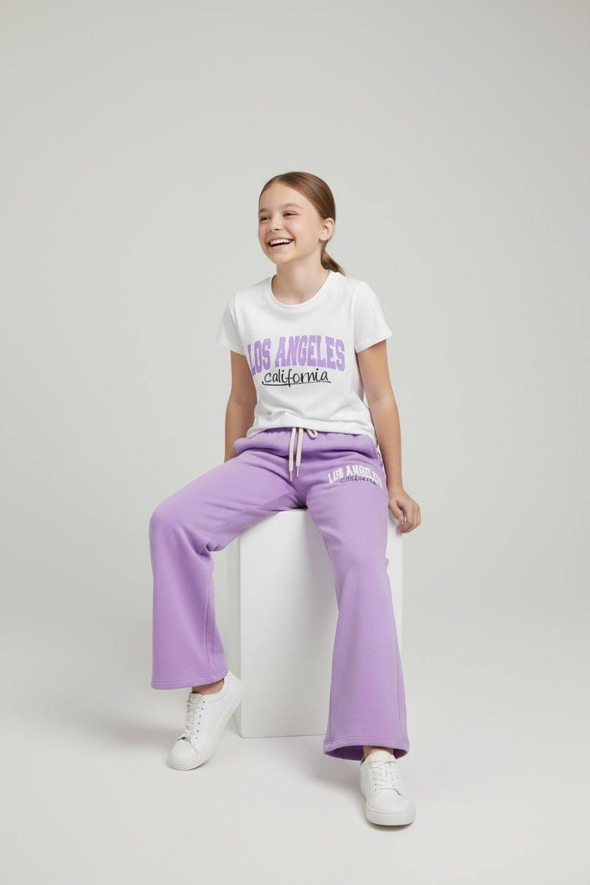 Los Angeles California Themed Girls' Tracksuit Set