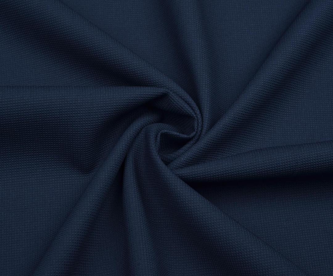 TEXTURED COTTON FABRIC - NAVY BLUE