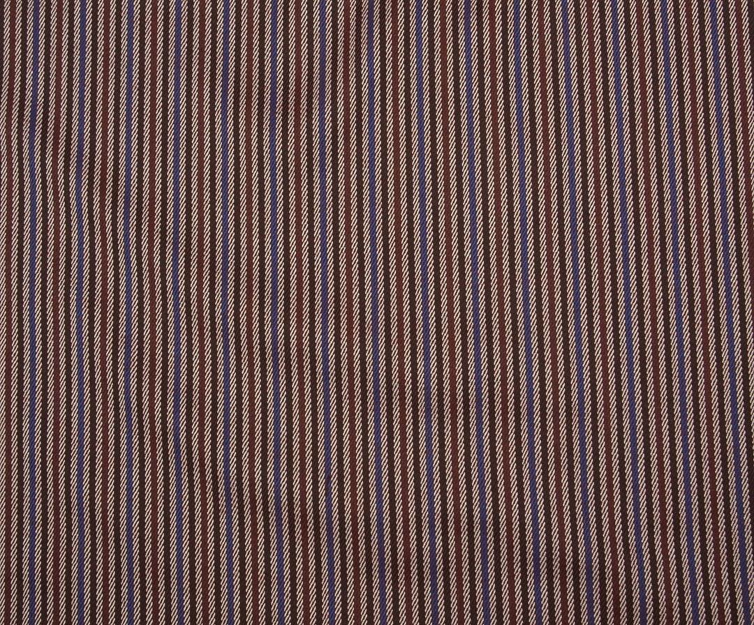 ÇİZGİLİ LİKRALI GABARDİN KUMAŞ - BORDO