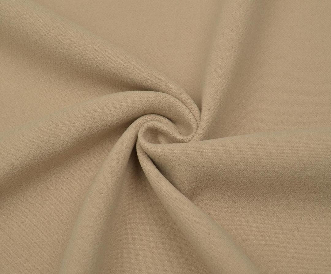 КАШЕМИРОВАЯ ТКАНЬ ДЛЯ ПАЛЬТО - СВЕТЛО-БЕЖЕВЫЙ