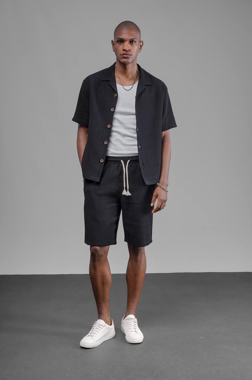 men's summer shirt and shorts set