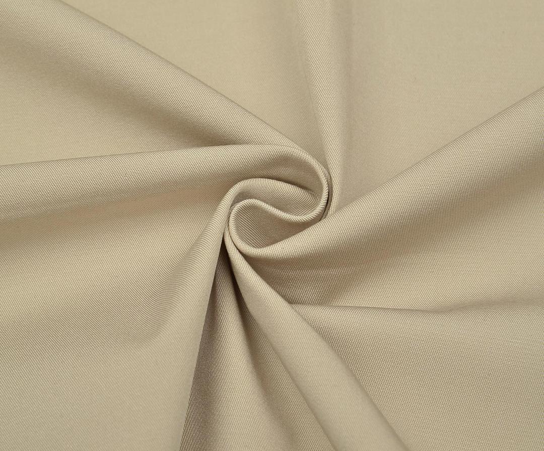 WIDTH LENGTH LYCRA COTTON FABRIC - BEIGE