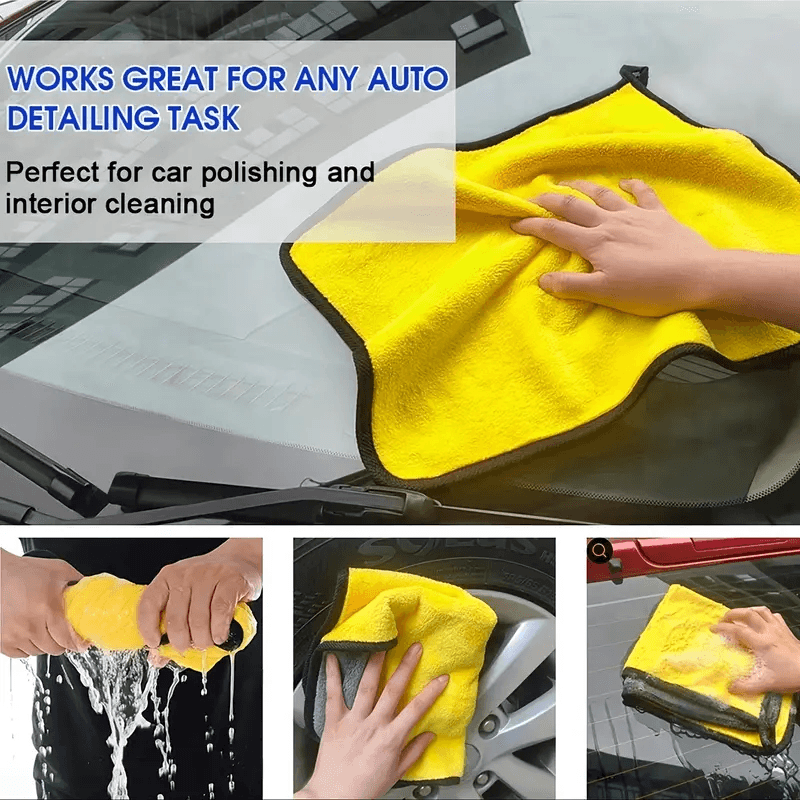Microfiber Cloth for Car Cleaning Auto Detail Cleaning and Polishing Cloth