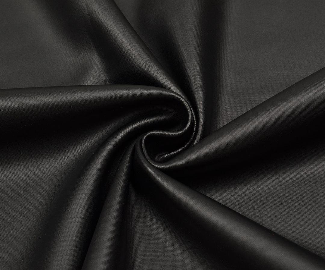 SCUBA ÜSTÜ DERİ KUMAŞ - SİYAH