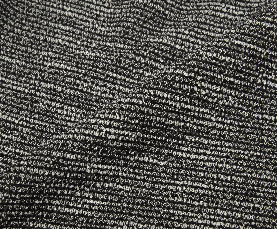 BOUCLE CHANEL FABRIC - BLACK