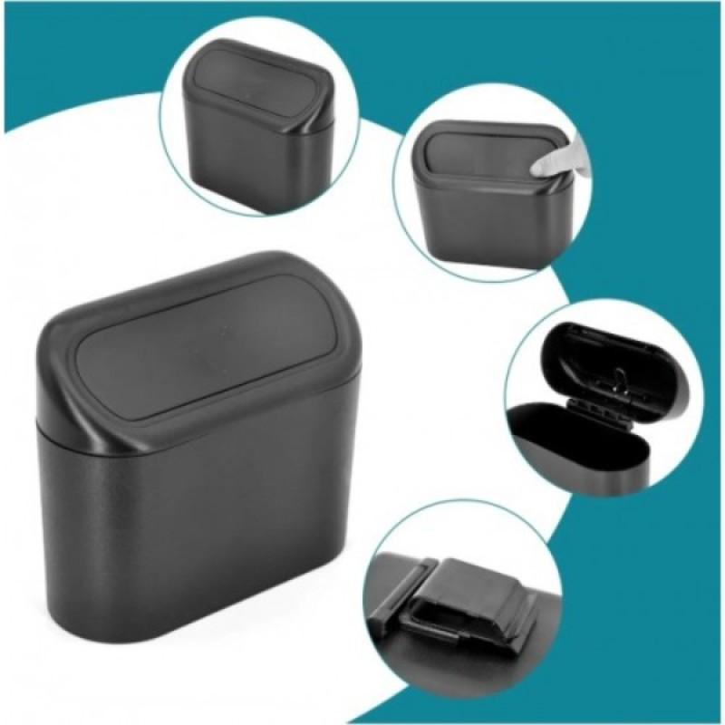 Desktop Car Mini Trash Can with Lid