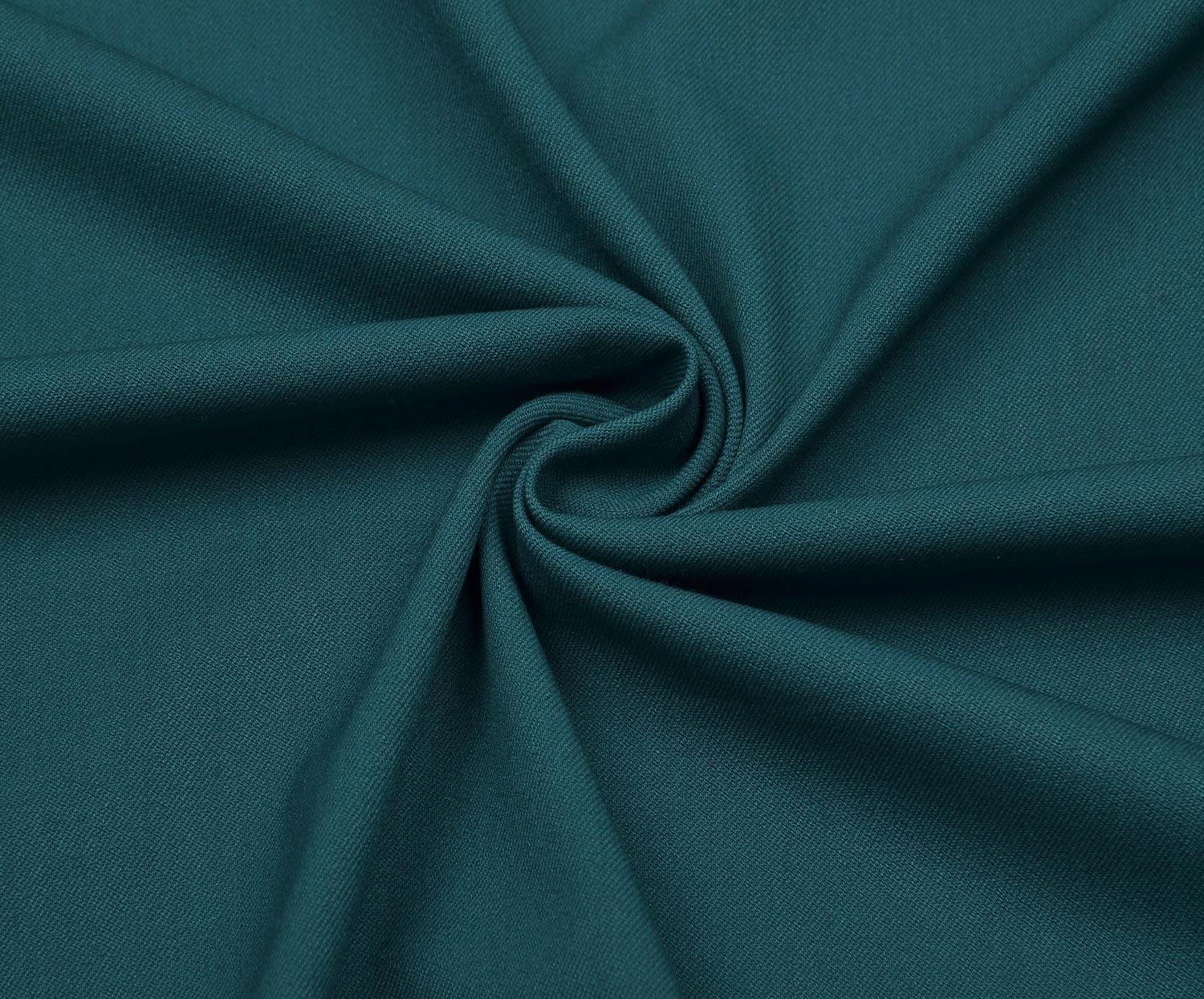 STRETCH GABARDINE FABRIC - PETROL