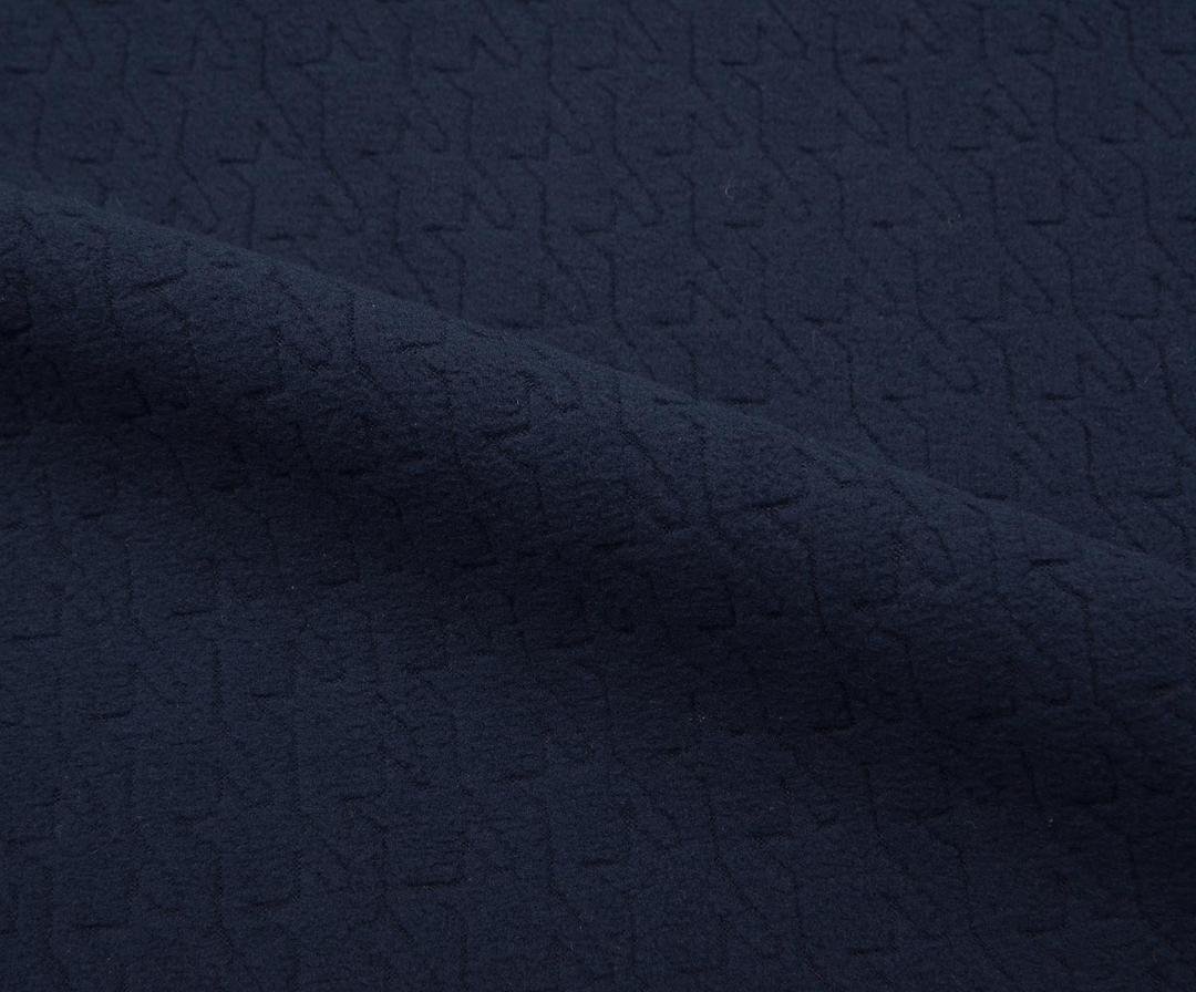 JACQUARD FLEECE FABRIC - INDIGO