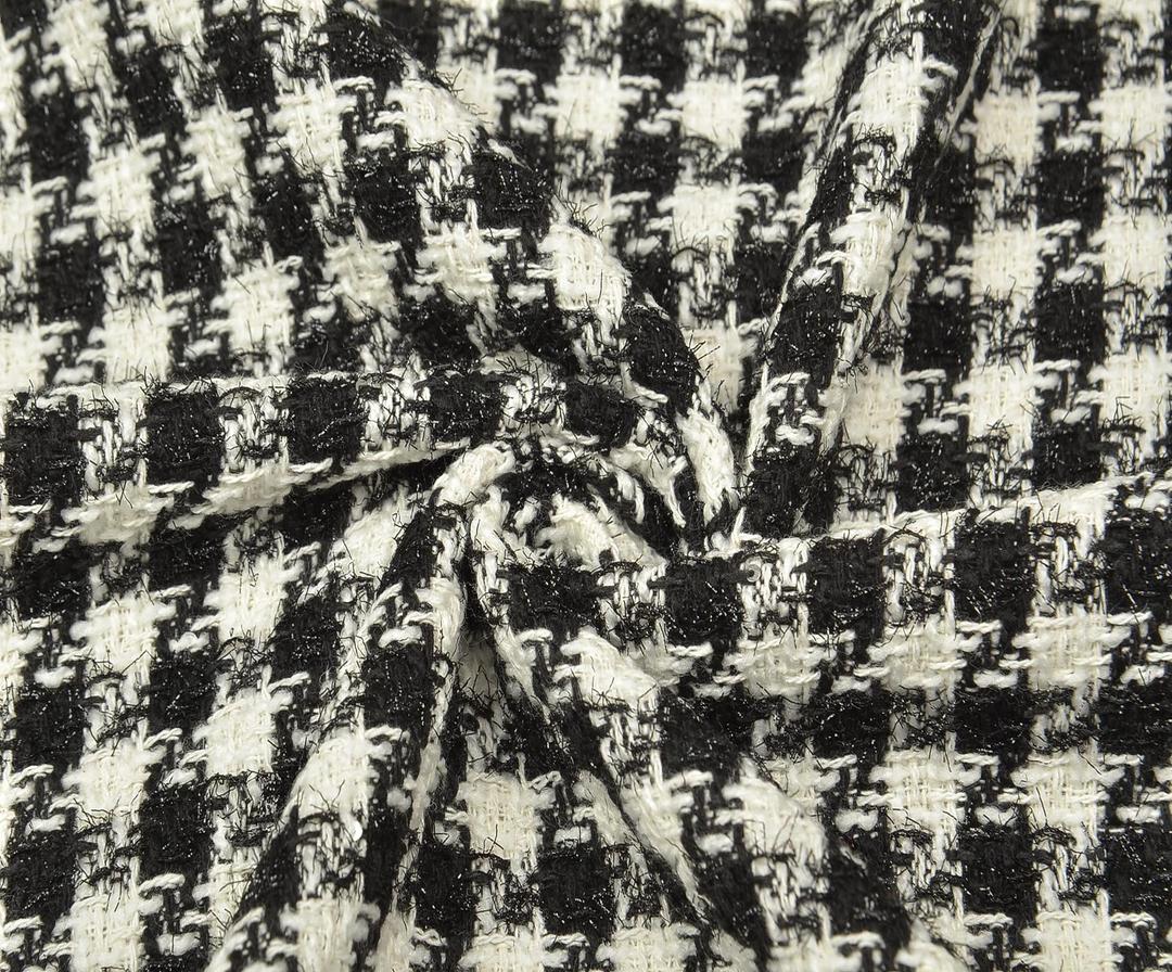 PLAID CHANEL BOUCLÉ FABRIC - BLACK