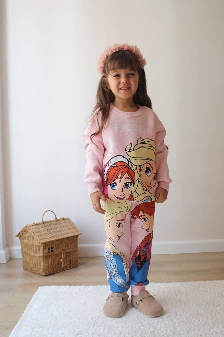 Girl's Character Printed and Stylish Detailed Two-Piece Sets