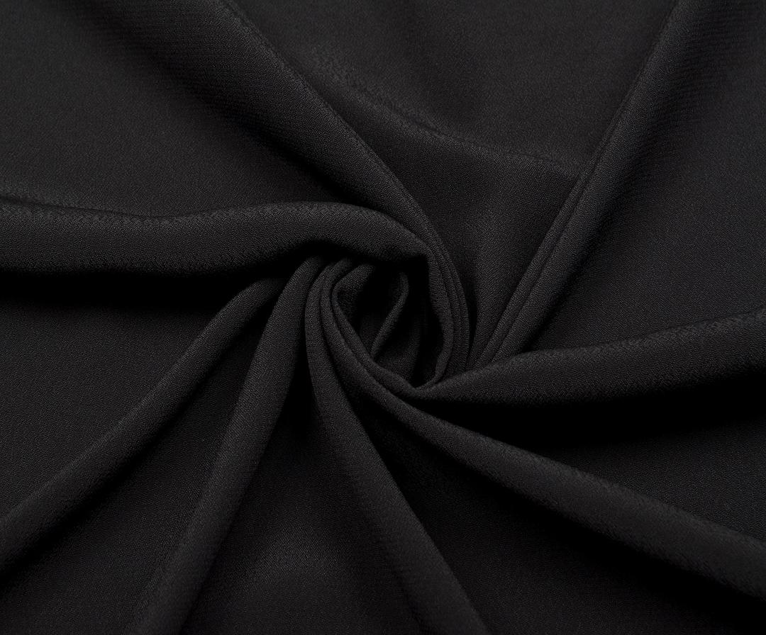 CREPE VISCOSE FABRIC - BLACK