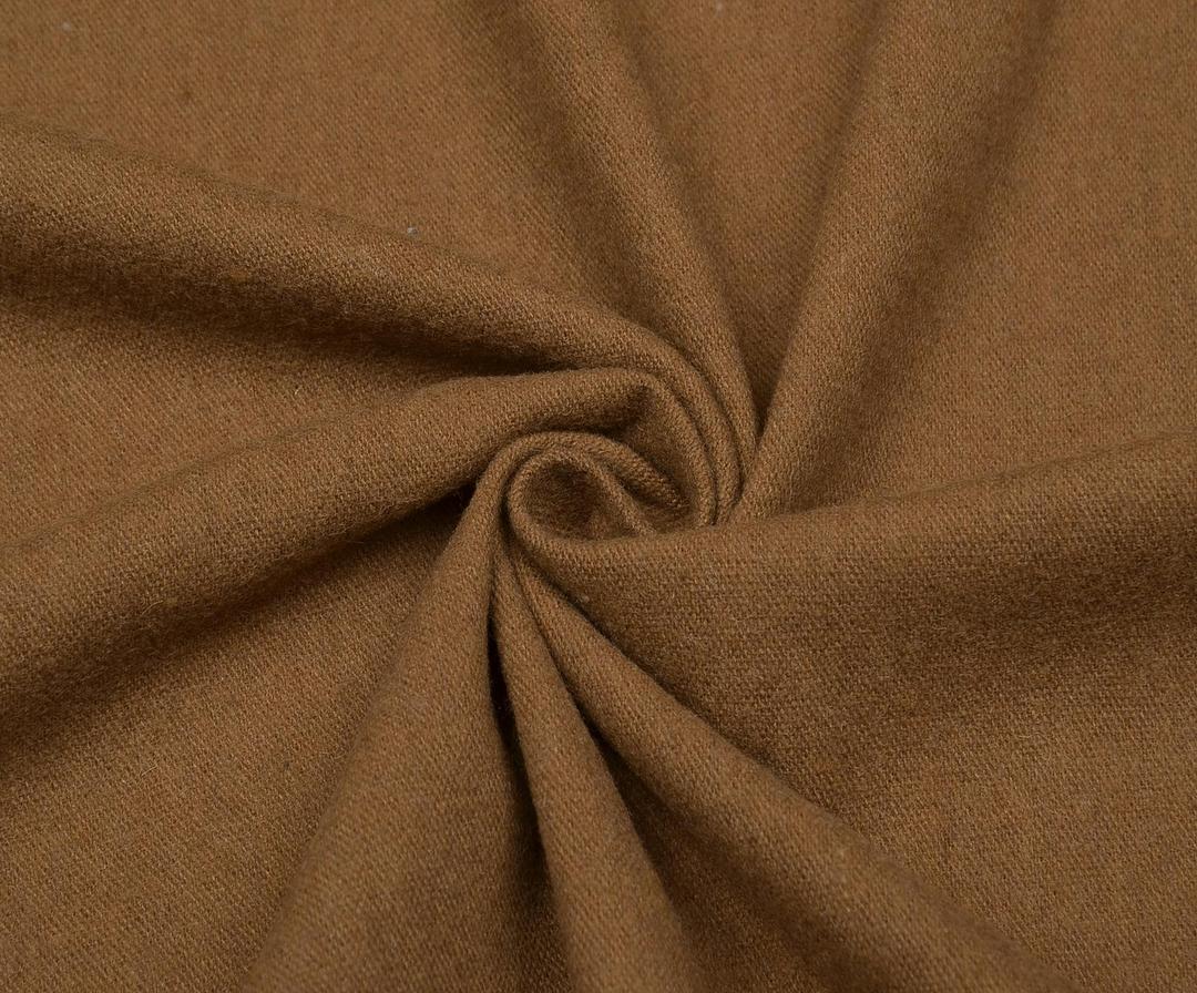 WOOL FABRIC FOR COAT AND JACKET - CAMEL