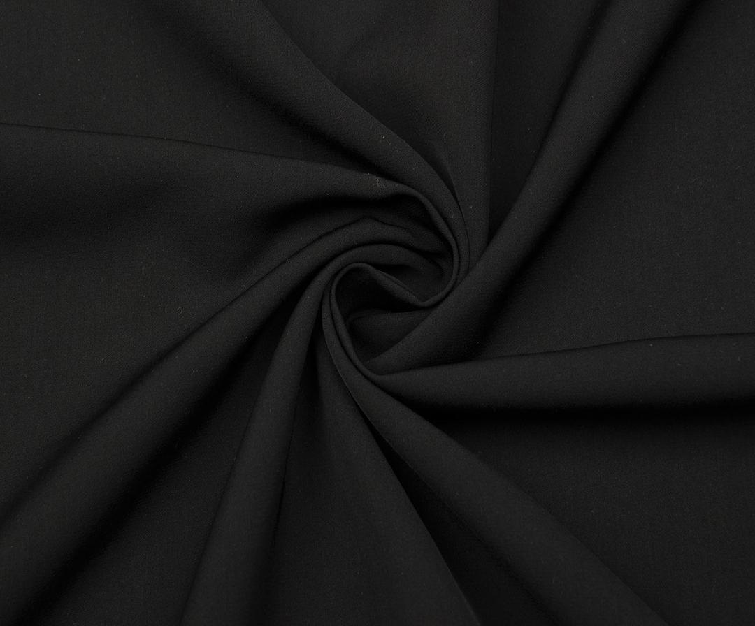 THIN CREPE FABRIC - BLACK