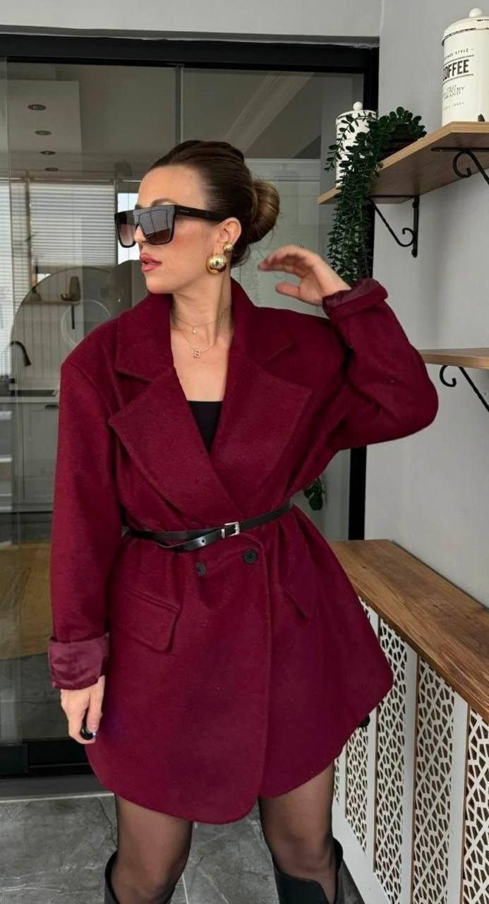 Bordo ceket.