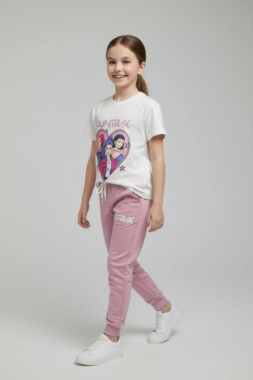 Girl's Huntrix Printed Sporty Top-Bottom Set