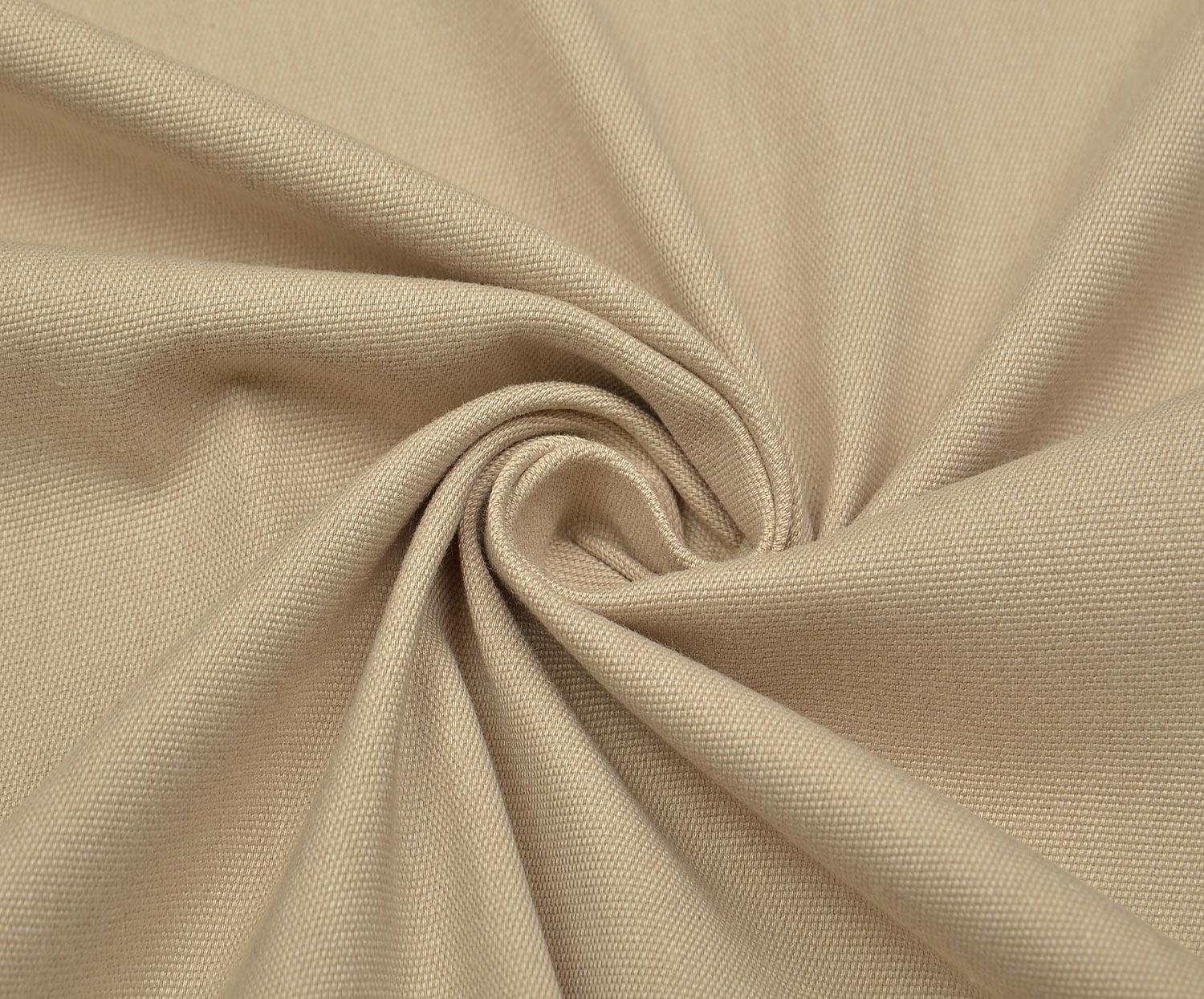 LİKRALI PAMUK KUMAŞ - BEJ